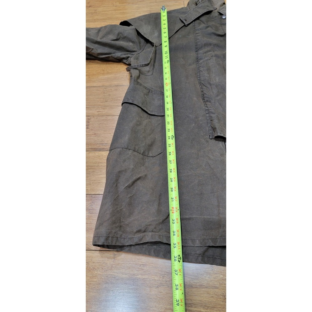 The Australian Coat Company Aussie Riding Jacket Oilskin Canvas Coated Men's Med - Picture 7 of 15